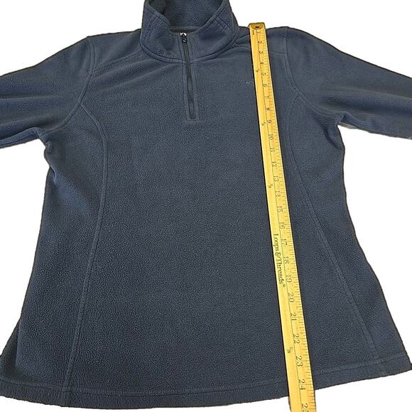The North Face Jacket Womens M Navy Blue 1/4 Zip Glacier Fleece Pullover Sweater - Picture 7 of 8